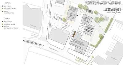 a plan of the proposed redevelopment of the museum of anthropology at Apartment Bernik II in Kranjska Gora