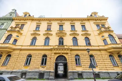 an old building in the city of vienna at 4flats in Maribor