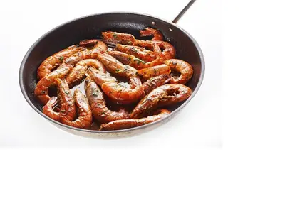a pan filled with lots of octopus tentacles at Hotel Korosica in Šentjanž pri Dravogradu