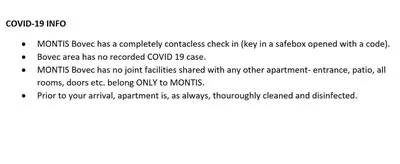 a screenshot of a cell phone screen with the text momoko boxes has a completely at Apartment Montis Bovec in Bovec