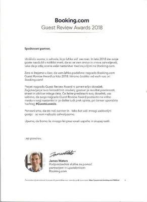 a screenshot of a page of a resume in a document at Apartments Banko in Bled