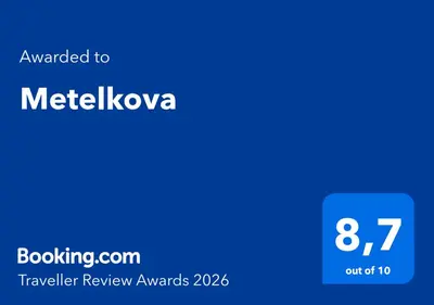 a blue screen with the text upgraded to metelixova at Metelkova in Ljubljana