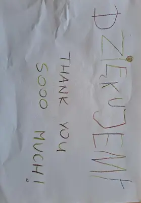 a writing on a piece of paper that says censorship at Apartma PEPI in Rogaška Slatina
