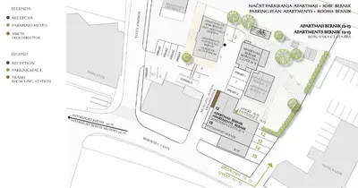 a plan of the proposed redevelopment of the melbourne aquarium at Apartments and Rooms Bernik in Kranjska Gora