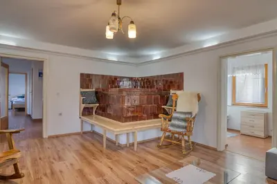 a home office with a desk and a chair at Robida in Vransko