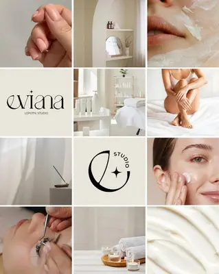 a collage of pictures of a woman in a room at Penzion Pibernik in Bled
