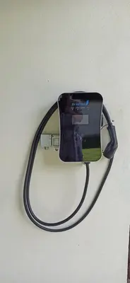 a cell phone is hooked up to a wall at Holiday House in Nature with Pool, Pr Matažič in Kamnik