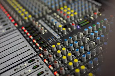 an image of a mixing board in a recording studio at Youth Hostel Trbovlje in Trbovlje