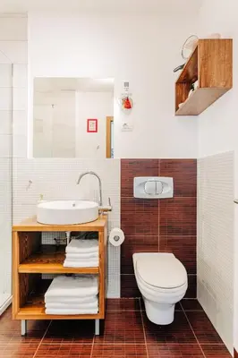a bathroom with a sink and a toilet at Apartment House Blazar in Tolmin