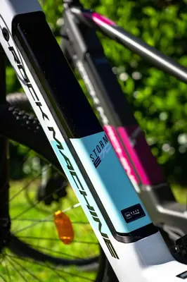 a close up of the front wheel of a bike at Deluxe apartments Bled in Bled