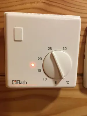 a white switch with a flash light on it at Camp Podgrad Vransko in Vransko