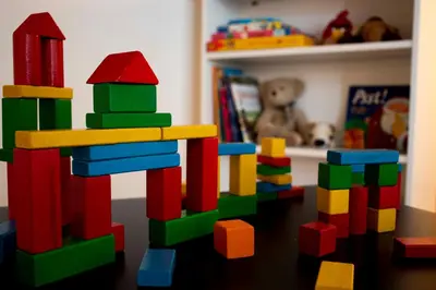 a toy building set on top of a table at Bright loft near Bohinj lake in Bohinj