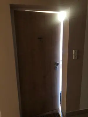 a door with a light on top of it at BC10 in Bovec