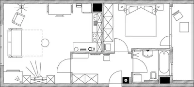 a floor plan of a house at Apartment Irena Tour As Ljubljana in Ljubljana