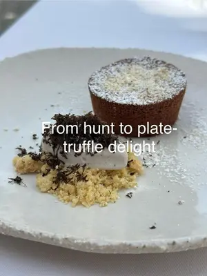a piece of cake sitting on a plate at Zenja Apartments - Free Private Parking - Škocjan caves - Cozy garden in Divača