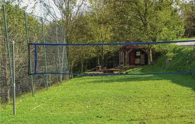 a net in the middle of a soccer field at 4 Bedroom Lovely Home In Kostel in Kupa
