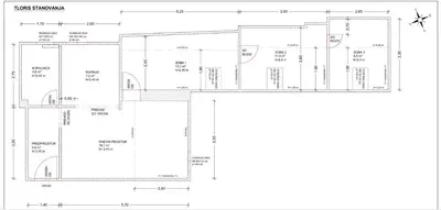 a floor plan of a building at Celje Center Apartment in Celje