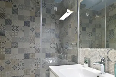 a bathroom with a sink and a mirror at Villa Tatjana in Rogaška Slatina