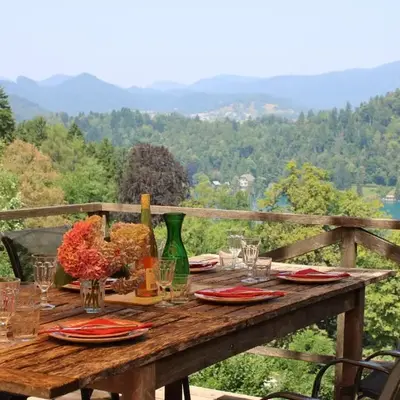 Panoramic Forest Chalet Bled Lake and Castle View