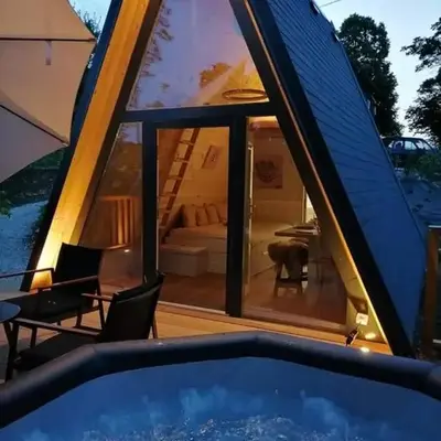 NEW! Glamping House with new hot tub and sauna- Hisa oddiha UPDATED DECEMBER 2025
