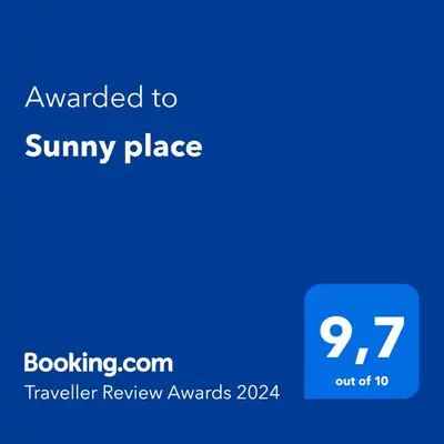 a blue screen with the text wanted to sunny place at Sunny place in Kranjska Gora