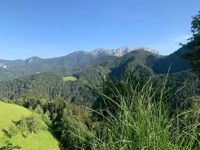 a view of the mountains from the top at Črjanski Raj in Črna na Koroškem