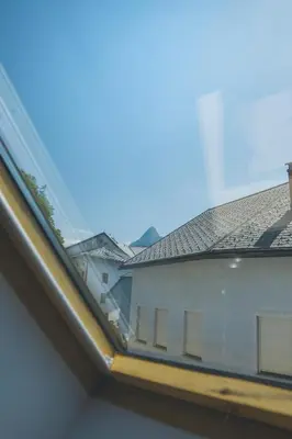 a view from a window of a building at Apartment Amak with free onsite parking in Bovec