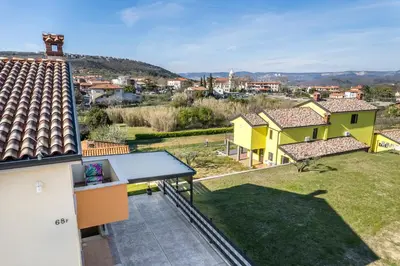 a view from the roof of a house at Apartments Mirela in Koper