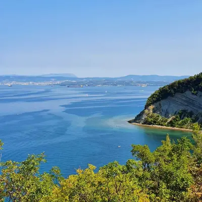 a view of a large body of water at Villa Ines in Zgornje Škofije