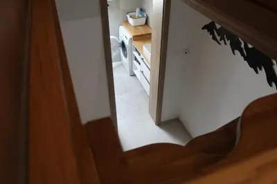 a view of a bathroom through a mirror at Apartment Bajta - Rogla in Zreče
