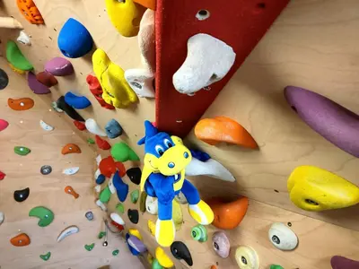 a close up of a toy on a table at Apartma Velesa in Rače