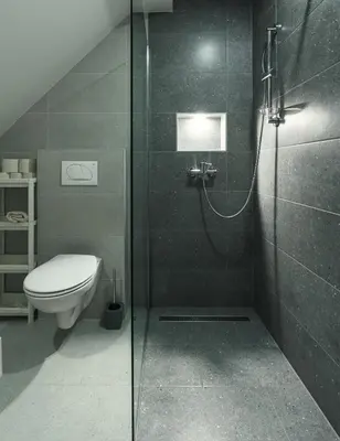 a bathroom with a toilet and a glass shower at Podlipnik Apartments in Kranjska Gora