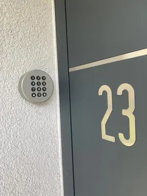 a door with the on the side of it at VILA ADA - 4 Cosy Apartments in Ljubljana