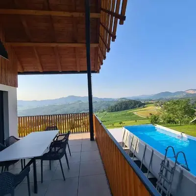 Villa Strtenica in the vineyard