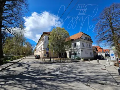 a building on the side of a street at Cozy Nest in Ljubljana