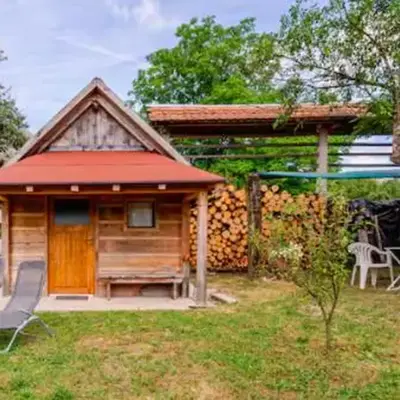 Beehive cabin on a farm